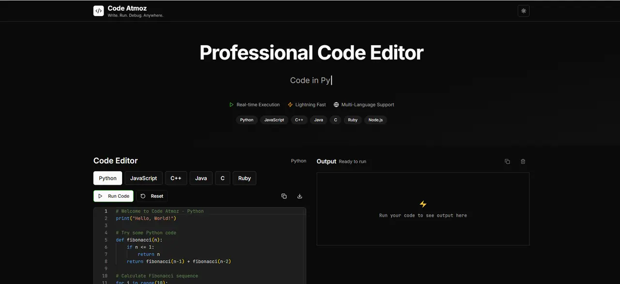 Code Atmoz by IT Atmoz — screenshot of codeatmoz.itatmoz.com