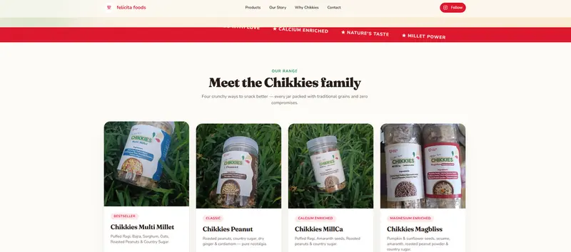 Felicita Foods – Chikkies — project preview